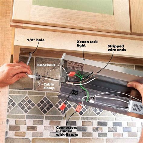 wiring under cabinet lights